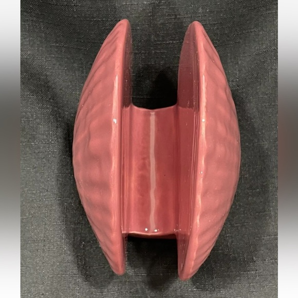 Vintage Ceramic Seashell Napkin Letter Holder Pink Beach Cottage Nautical Decor - Picture 7 of 7